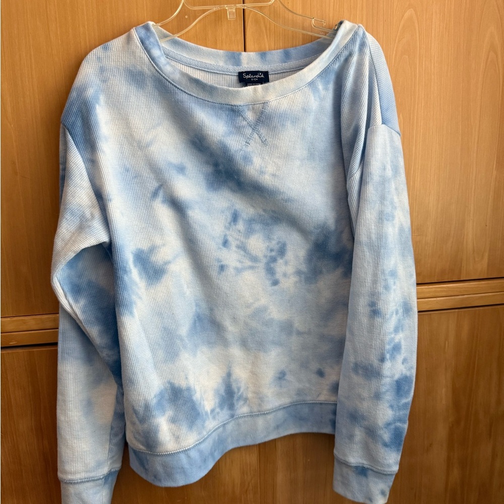 Splendid Tie-Dye Blue thermal